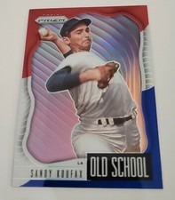 Sandy Koufax 2021 Prizm Baseball Old School Red White Blue Prizm Dodgers OS-7