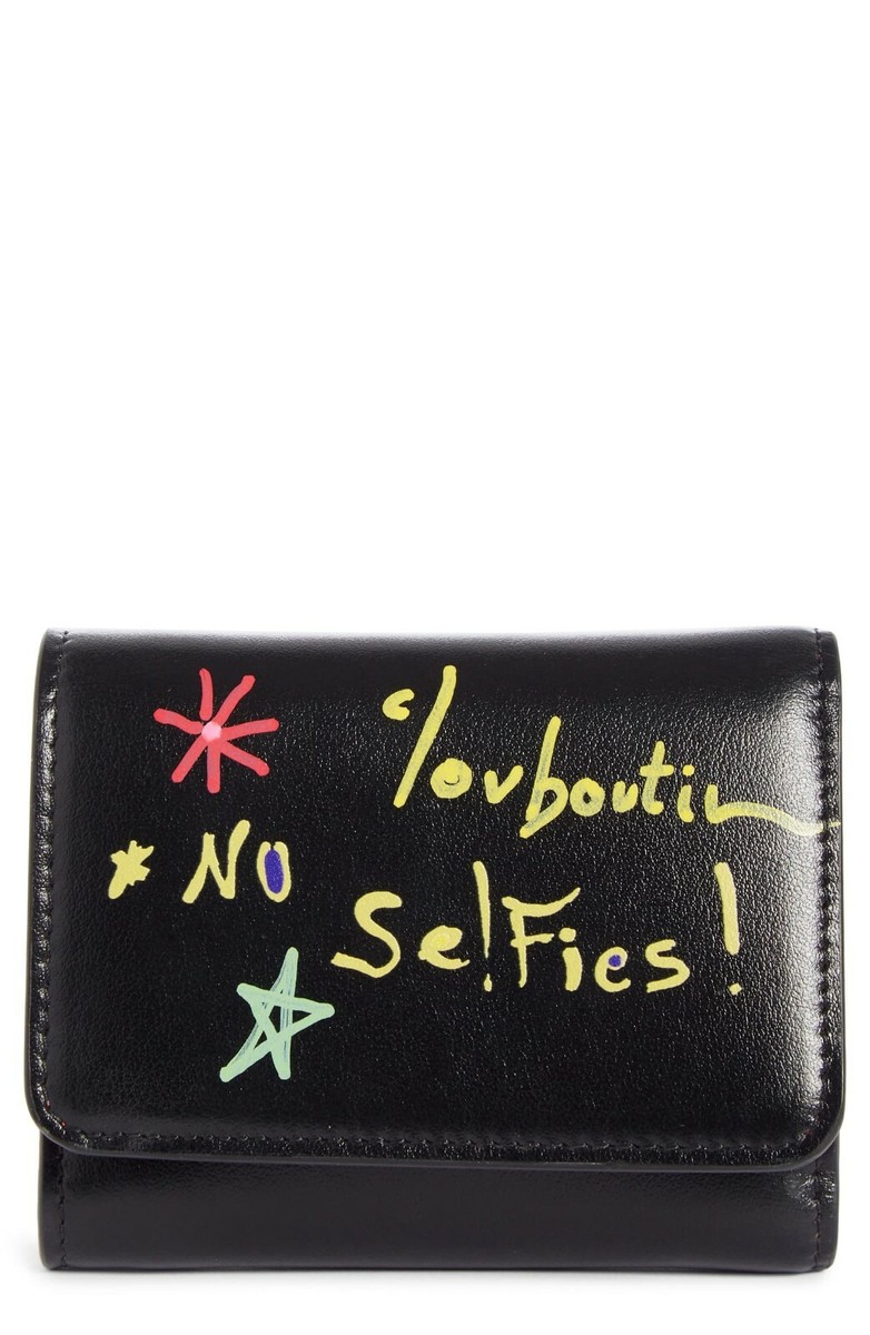 Christian Louboutin Small Loubigaga Calfskin Leather Wallet
