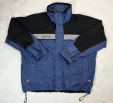 Columbia Winter Jacket Mens XL Full Zip Interchange Bugaboo Blue & Gray