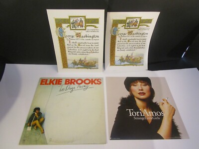 tori amos poster flat + Elkie Brooks Two Days Away 1977 Record album