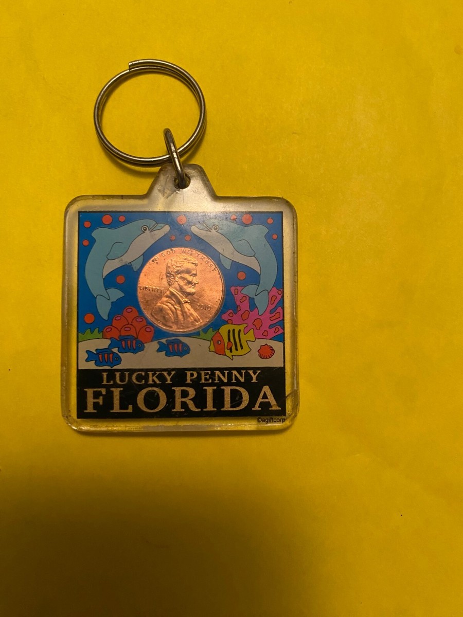 FLORIDA KEY CHAIN LUCKY PENNY
