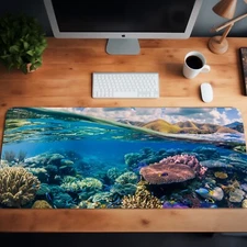 Vibrant Coral Reef XL Mouse Pad Desk Mat – 3 Sizes