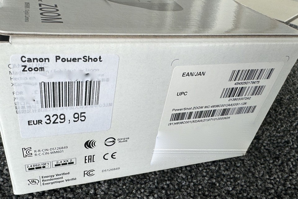 CANON PowerShot Zoom digitales Fernglas Foto Video NEU OVP (statt 329