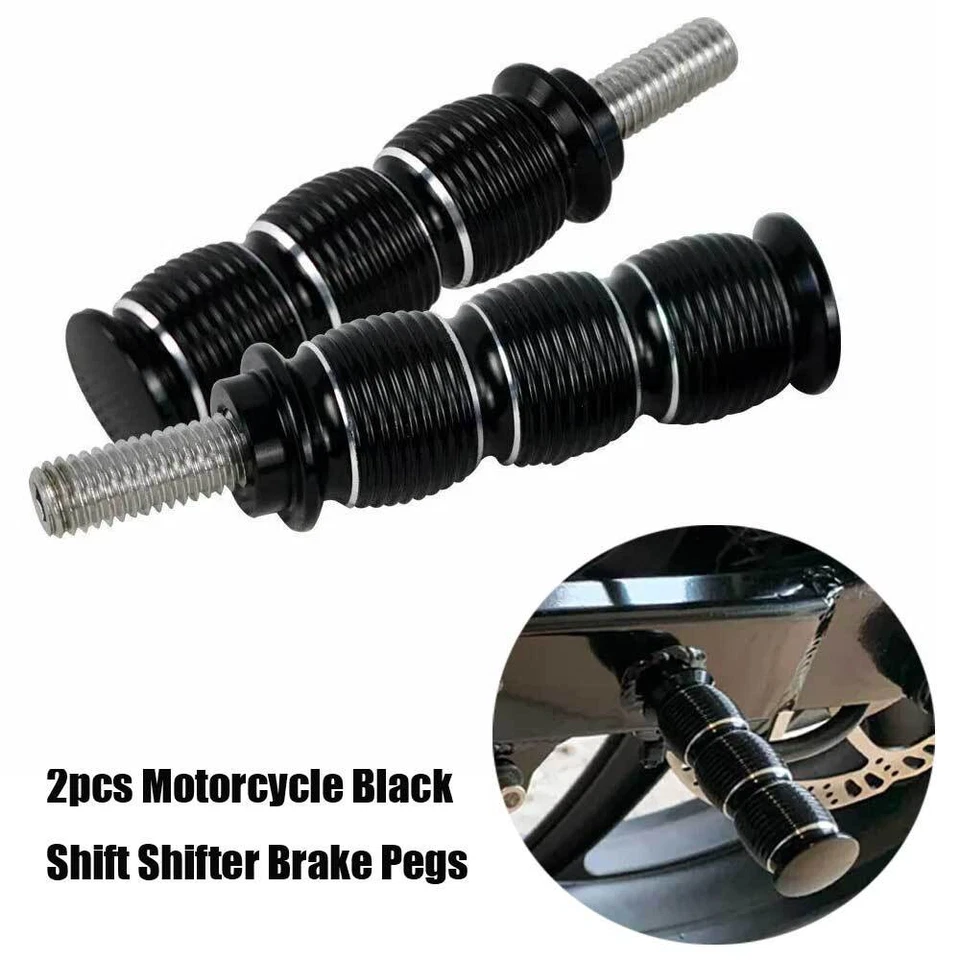 Clavija de freno de palanca de cambios negra para motocicleta 2 piezas apta para Indian Scout Victory Cross Foto 4 de 4