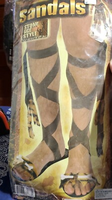 XX 62906 Costume Sandals Stone Age Style By Forum Adult | eBay