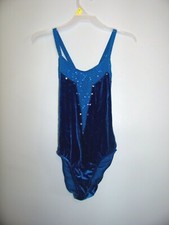 Art Stone Girls Blue Dance Leotard Costume Size Medium Child EUC  