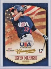 2013 Panini USA Baseball Champions #123 Deven Marrero - 2011 Collegiate - MINT
