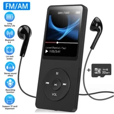 32G Portable Bluetooth MP4/MP3 Lossless Music Player Media FM Radio Recorder US