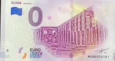 BILLET 0  EURO ELVAS ALENTEJO  PORTUGAL  2019  NUMERO DIVERS