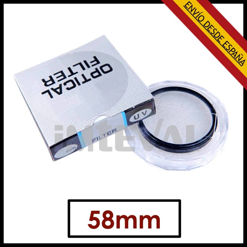Filtro UV lentes 58mm ultravioleta Canon Nikon Pentax Sony protector kenko hoya