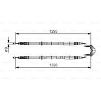 Bosch Handbremsseil Bremsseil Vorne Passend FüR Opel Astra H Caravan L35 L48