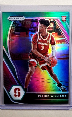 2021 2021-22 Panini Prizm Draft Picks Green #15 Ziaire Williams RC Rookie Card
