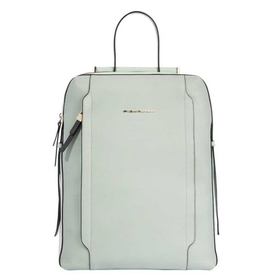PIQUADRO Backpack w92 Green Leather - CA4576W92-VEVE