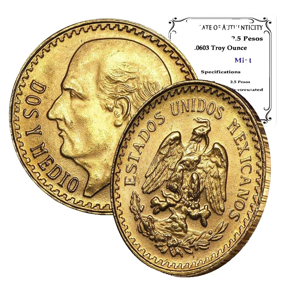 Uncertified Gold Mexican Coins