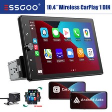 10.4 1 DIN Autoradio Wireless Carplay Android...