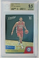 2016 Panini Prestige Rain Ben Simmons Rookie RC #151 BGS 9.5 GEM MT w/10, Pop 8!