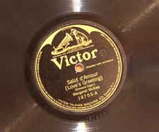 Margaret McKee Salut d'Amour / Invitation Victor 18755 10" 78rpm 1921
