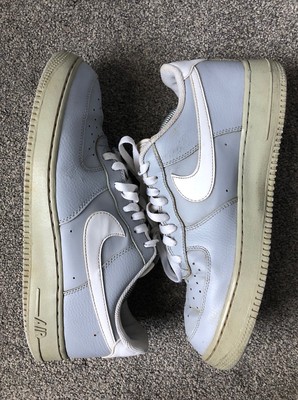 Nike Air Force 1 AF1 Low Men's Grey Leather Trainers - Size UK 9.5 / EU 44.5  | eBay