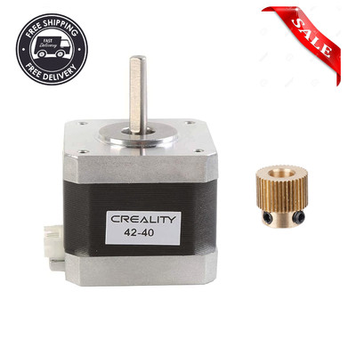 Creality Official 42-40 Stepper Motor with Extruder Gear, 2 Phase 1A 1.8 Degree