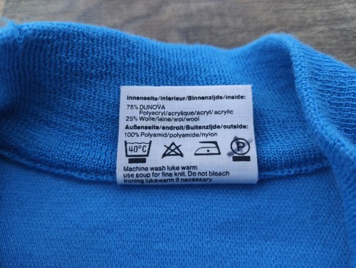 Gonso Tracktop Veste Cycliste Vintage 80S Laine Et Acrylique Dunova TAILLE S - Photo 7 sur 9