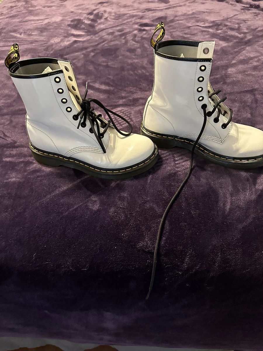 white dr marten boots Size UK 5 USL 7 EU 38