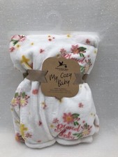 Adirondack My Cozy Baby Blanket Blessed Girls Pink Flowers Security Lovey Faith