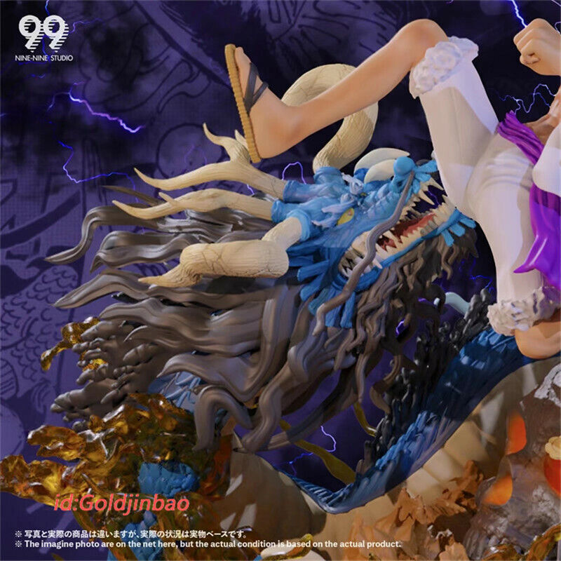 SH Studio One Piece Gear 5 Nika Monkey Luffy VS Kaido Resin LED Statue  Preorder