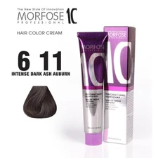 MORFOSE 10 HAIR COLOR CREAM 6.11 INTENSE DARK ASH BLONDE 3.38OZ M1035OZ611