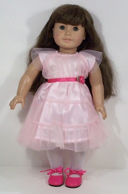 Pink Fancy Party Dress Doll Clothes For 18'' American Girl (Debs)