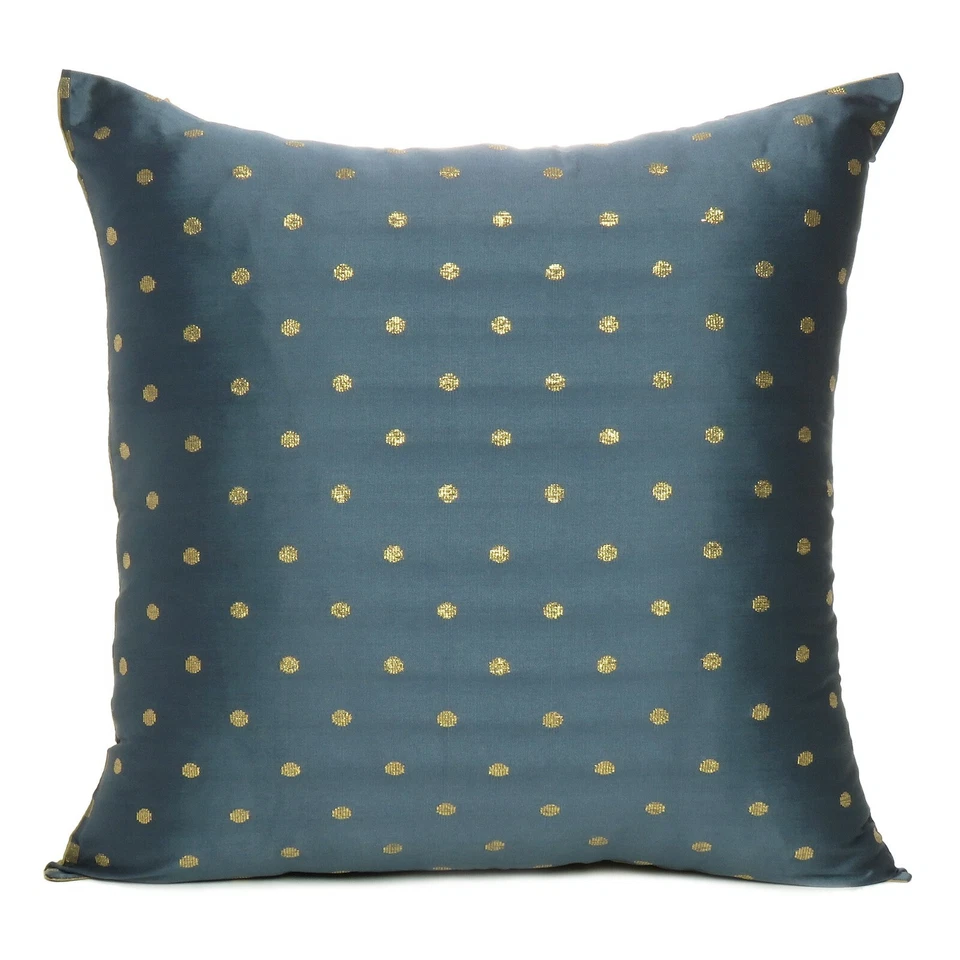 Juego de 2 almohadas reversibles brocado de seda arte funda de cojín decoración del hogar Foto 4 de 4