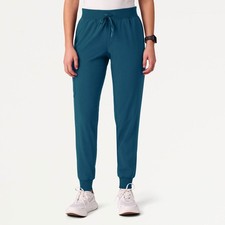 JAANUU Caribbean Blue Arden Slim Scrub Jogger Pants XXS Regular Size