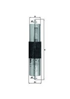 Mahle Kraftstofffilter U.A. FüR Alpina, Bmw, Wiesmann