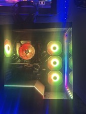 CyberPowerPC Gaming Desktop Tower, RGB Lighting, Radeon GPU, Glass Side Panel