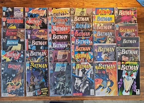 Vintage DC COMICS "BATMAN" • 38 Issues • #419-498 & Extras VF/NM & NO ODOR