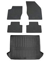 Gummi FußMatten Kofferraumwanne FüR Volvo XC90 2002-2014 Gummimatten Set Wanne