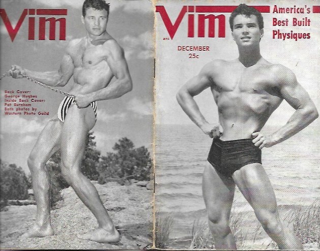 VIM December 1954 Vol. 1 No. 8 Gay Male Beefcake Magazine Cover: Glen Bishop