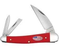 Case XX USA Red American Workman Red 73938 Carbon Seahorse Whittler Knife
