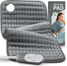 Heating Pad for Back Shoulder and Leg Pain Relief - Machine Washable 12x24