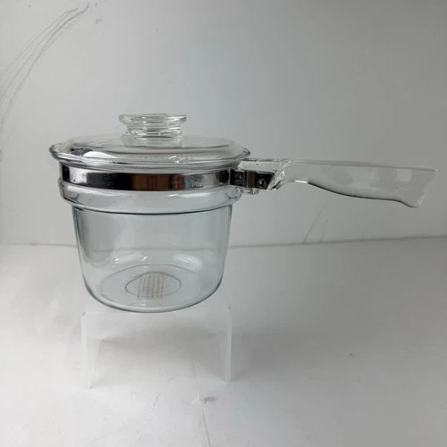 Vintage Pyrex Flameware Double Boiler (Insert and Lid Only) 6283-U 1-1/2 Qt