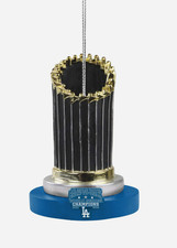 Los Angeles Dodgers 2025 Back To Back World Series Champions Trophy Ornament