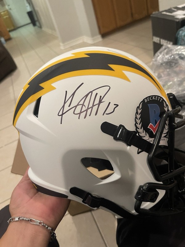 Keenan Allen Signed Los Angeles Chargers Helmet, BAS Authenticated (Football)
