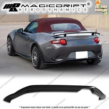 For 16-25 Mazda MX-5 Miata MS Speed Style Rear Bumper Lip Spoiler Urethane