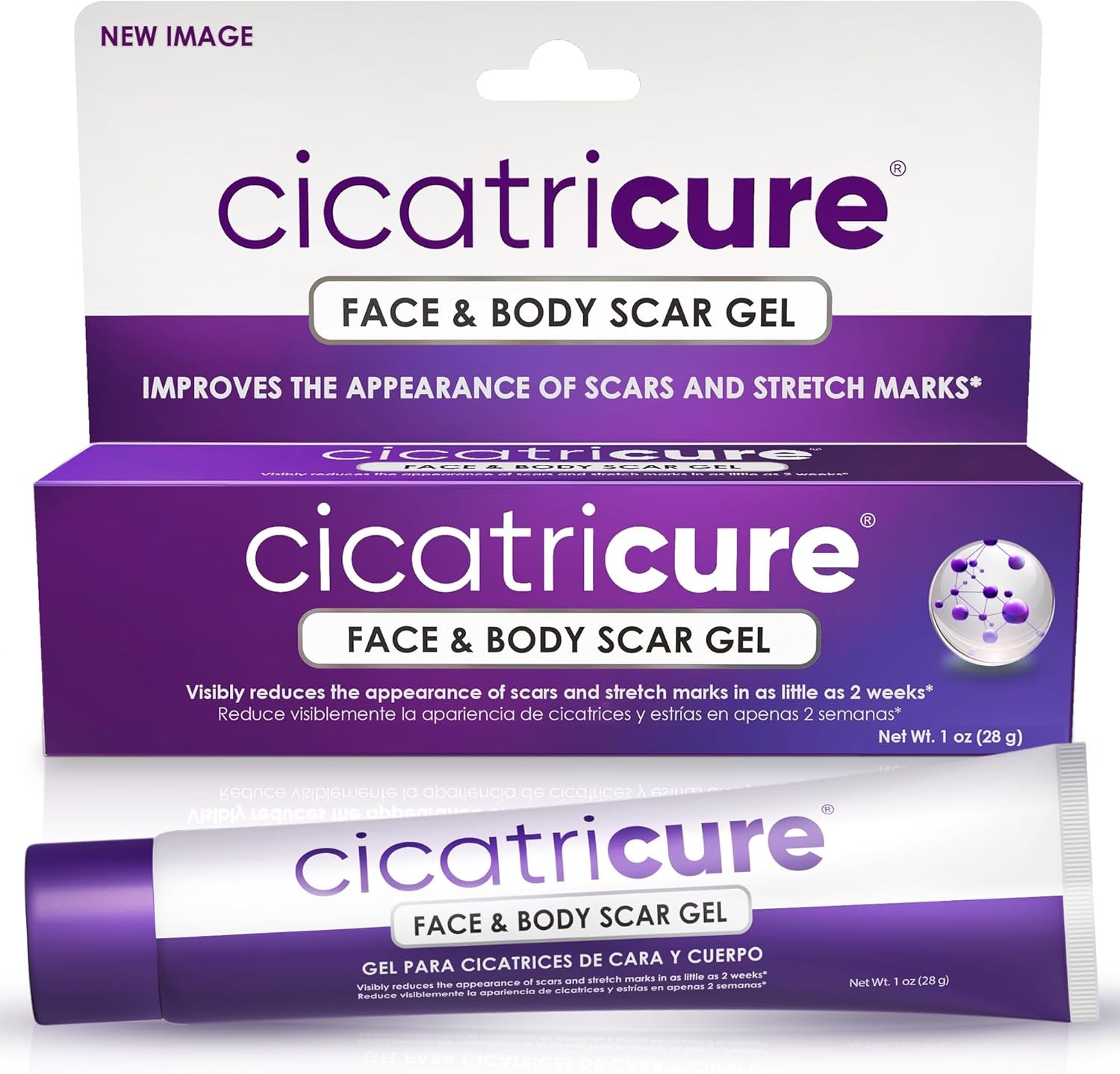 Cicatricure Face & Body Scar Gel, Reduces the Appearance of Old & New Scars, St