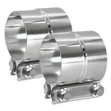 Exhaust Clamp, 3 inch Exhaust Clamps, Muffler Clamp 304 3“-2pcs Reducer