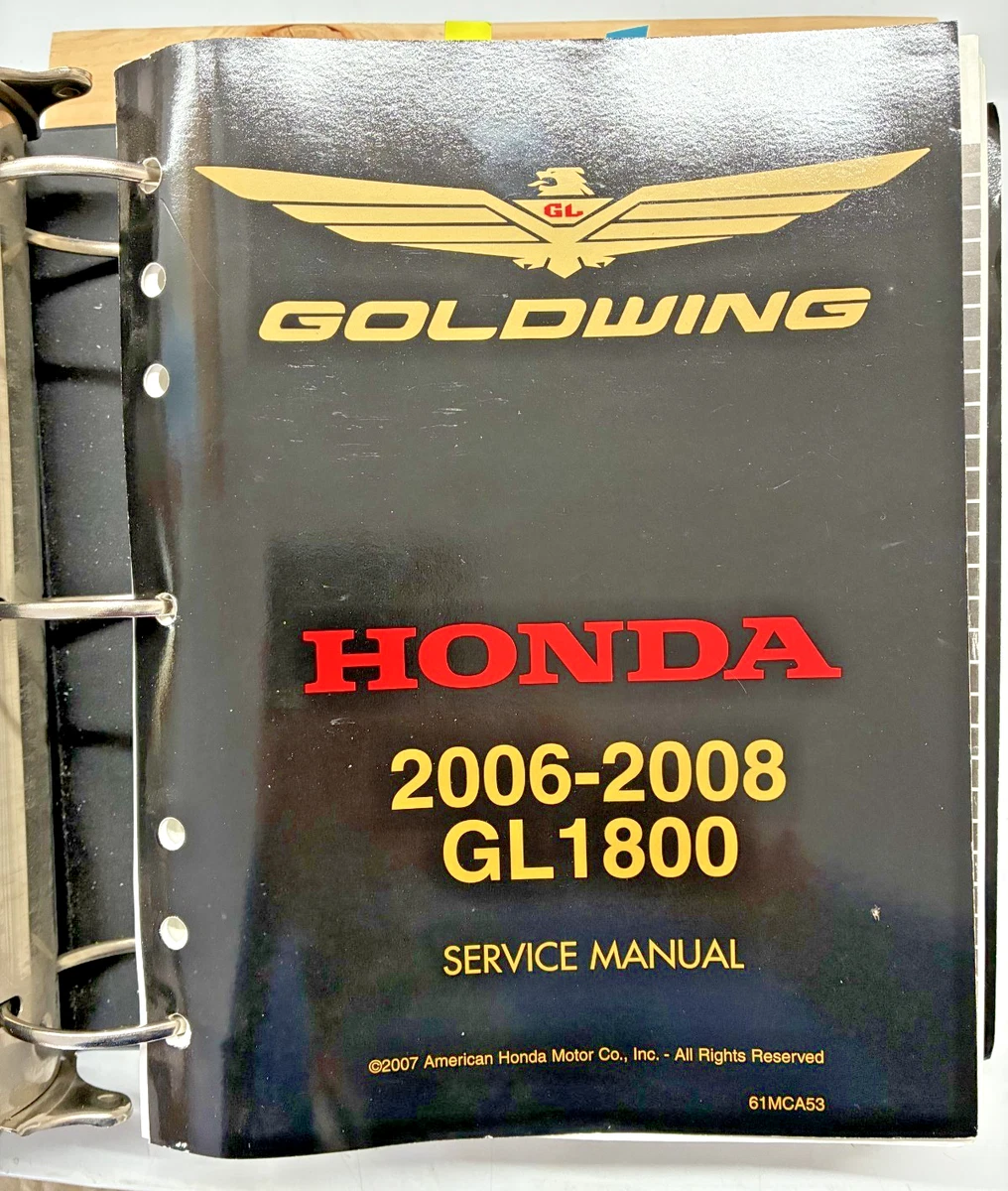 Goldwing 1800 GL1800 Motorcycle Repair Manuals & Literature for
