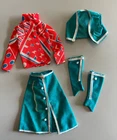 Vintage 1971 Barbie Francie "Buckaroo Blues" #3449 blouse, vest, skirt, boots