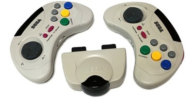 Sega Saturn Wireless Controller Pad HSS-0126 2pcs HSS-0125 SS OEM Japan Tested