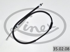 HANDBREMSSEIL SEILZUG LINKS FÜR RENAULT CLIO III (BR0/1, CR0/1) - LINEX 35.02.08