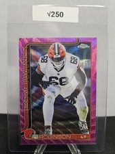 2025 Topps Chrome Football Cam Robinson #124 Pink Wave Refractor /250 RC