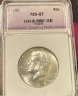 1965 Silver Kennedy Half Dollar, NGP Graded!